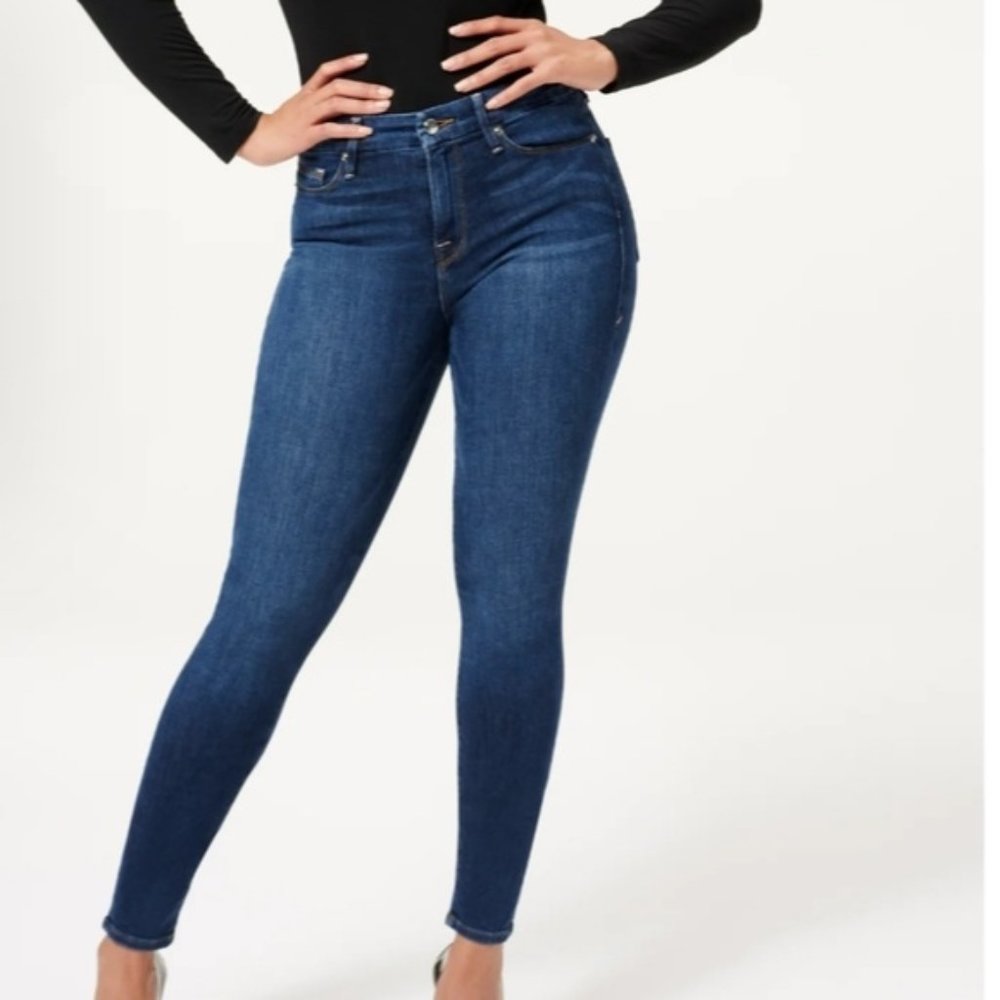 Good American High Rise Good Legs Skinny Jeans Size 24